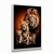 Quadro Decorativo Família de Leões - Visual Quadros