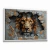 Quadro Decorativo Leão Trincado
