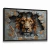 Quadro Decorativo Leão Trincado - comprar online