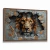 Quadro Decorativo Leão Trincado - loja online