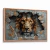 Quadro Decorativo Leão Trincado na internet
