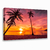 Quadro Decorativo Praia Por do Sol e Coqueiros
