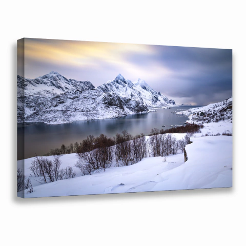 Quadro Decorativo Montanhas de Neve