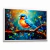 Quadro Decorativo Sanhaço-papa-laranja em Aquarela - Visual Quadros