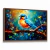 Quadro Decorativo Sanhaço-papa-laranja em Aquarela na internet