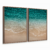 Quadro Decorativo Kit 2 Quadros Praia Água Verde - comprar online