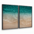 Quadro Decorativo Kit 2 Quadros Praia Água Verde - loja online