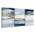 Quadro Decorativo Kit 3 Telas, Abstrato Mar Azul - comprar online
