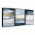 Quadro Decorativo Kit 3 Telas, Abstrato Mar Azul - loja online