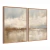 Imagem do Quadro Decorativo Kit 2 Abstrato Textura Estilo Relevo