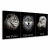 Quadro Decorativo Kit 3 Telas, Disciplica, Execução e Foco