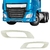 Moldura Acabamento Farol Milha para Daf Xf Cf 2021 2022 2024
