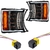 Kit Lanterna Chicote Pisca Seta Dianteiro V8 Led para Scania