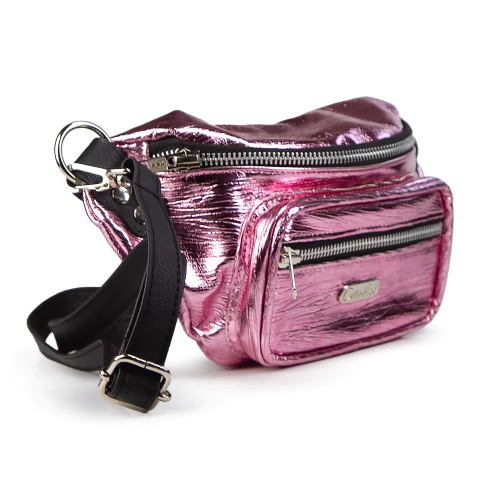 Riñonera Balbina Rosa Metalizado