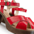 Sandalias Bruselas Cuero Rojo en internet
