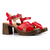 Imagen de Sandalias Bruselas Cuero Rojo