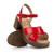 Sandalias Bruselas Cuero Rojo - Citadina