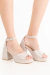 Sandalias Marimar Charol Beige