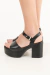 Sandalias Sire Metalizado Negro - Citadina