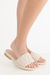 Sandalias Plana Marcela Pu Hueso - Citadina