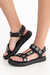 Sandalias Pisa Cuero Negro - comprar online