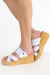 Sandalias Karla Cuero Blanco - comprar online