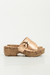Sandalias Griega Cuero Cobre - tienda online