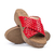 Zuecos Galapagos Cuero Rojo - comprar online