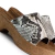Sandalias Guatemala Cuero Reptil Negro - tienda online