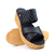 Imagen de Sandalias Karla Cuero Negro