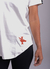 Camiseta Longline Offwhite - Estampa Laranja na internet