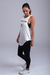Camisa Regata Branca - Estampa Chumbo