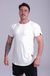 Camiseta Longline Offwhite - Estampa Laranja na internet