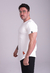 Camiseta Longline Offwhite - Estampa Laranja - loja online