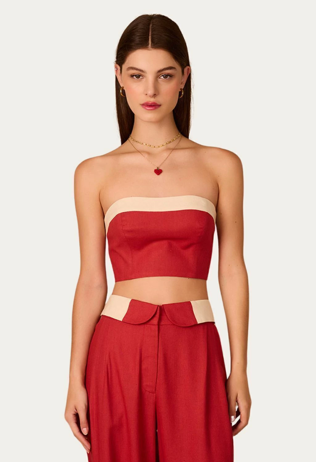 TOP CROPPED LINHO VERMELHO ENCANTO DRESS TO