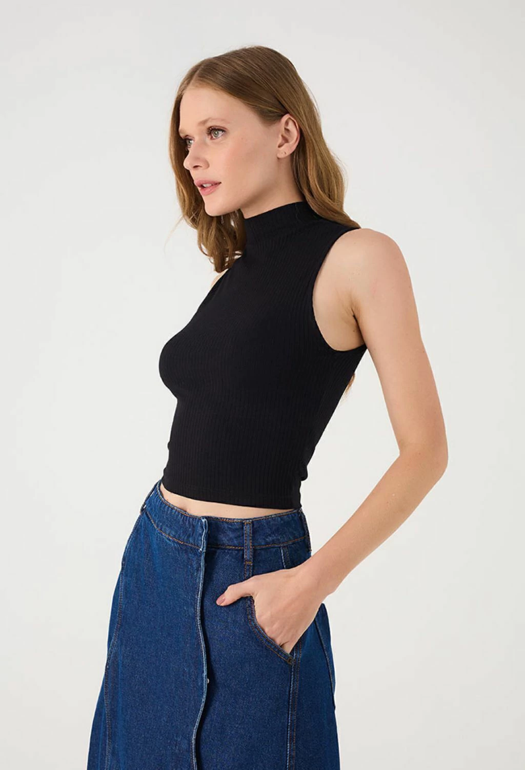 BLUSA BASICA CANELADA DRESS TO