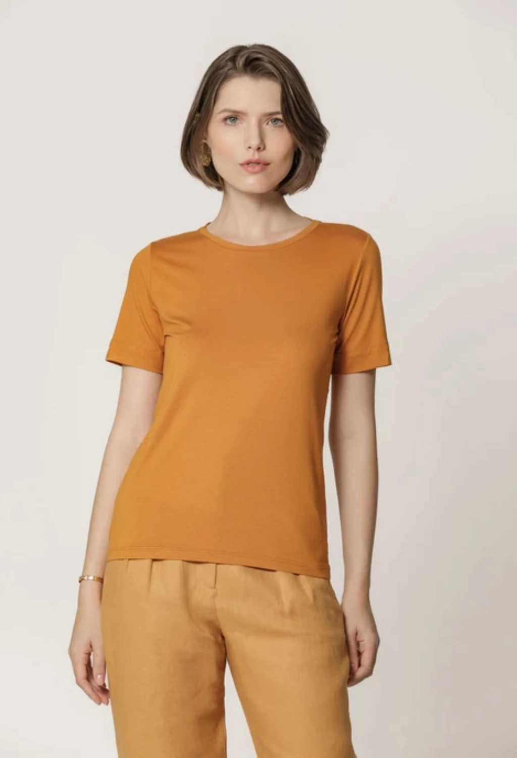 T-SHIRT GOLA U CARECA LEMON