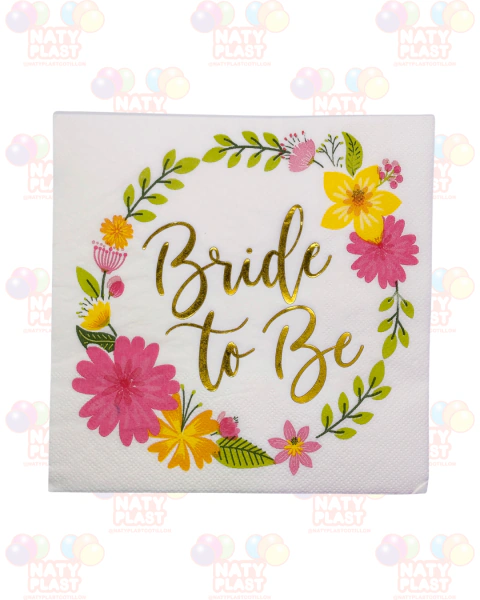 SERVILLETAS BRIDE TO BE X 20 unidades