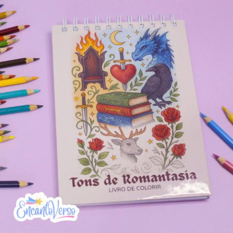 Livro de Colorir - Tons de Romantasia - comprar online