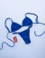Top Maya + Calcinha Marina G (Azul Royal) - comprar online