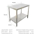 Bancada Mesa Inox 201 Com Paneleiro 93x55x90 Desmontável na internet