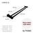 Porta Toalha Duplo De Banheiro 60cm Aço Inox 304 Preto Fosco [Q-TD60PF] - loja online