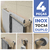 Kit Acessórios Banheiro/lavabo 4 Peças Aço Inox 304 [Q4D]
