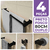 Kit Acessórios Banheiro/lavabo [4 Peças] Aço Inox 304 Preto Fosco [Q4FPF]