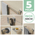 Kit Acessórios Banheiro Lavabo 5 Peças Aço Inox 304 [Q5]