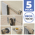 Kit Acessórios Banheiro Lavabo [5 Peças] Aço Inox 304 [Q5B]