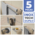 Kit Acessórios Banheiro Lavabo [5 Peças] Aço Inox 304 [Q5D]
