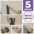 Kit Acessórios Banheiro Lavabo [5 Peças] Aço Inox 304 [Q5E]