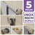 Kit Acessórios Banheiro Lavabo [5 Peças] Aço Inox 304 [Q5F]