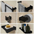 Kit Acessórios Banheiro/lavabo [6 Peças] Aço Inox 304 Preto Fosco [Q6HPF] - loja online